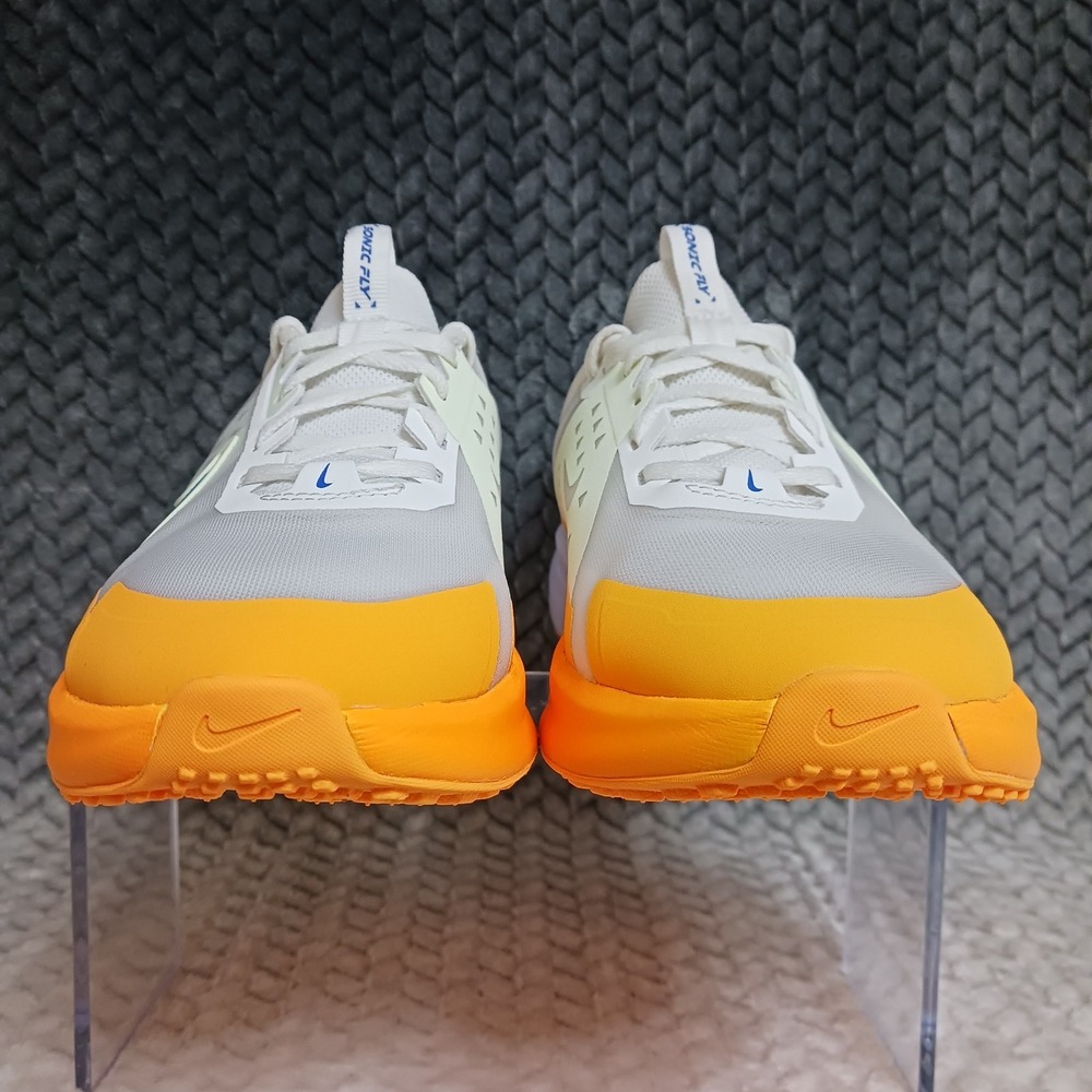 Nike Sonic Fly GS White Yellow Hyper Royal Running Sneakers Shoes Size 5Y - Picture 4 of 10